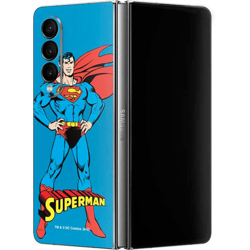 DC Comics Superman Classic Art Pose Galaxy Z Fold4 5G Skin