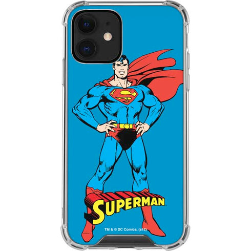 DC Comics Superman Classic Art Pose iPhone 12 Clear Case