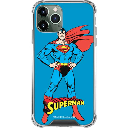 DC Comics Superman Classic Art Pose iPhone 12 Pro Clear Case