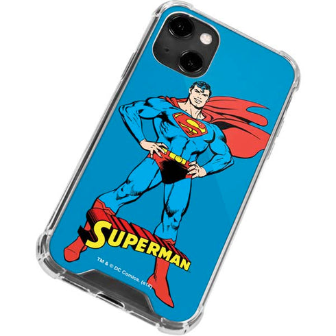 DC Comics Superman Classic Art Pose iPhone 14 Clear Case
