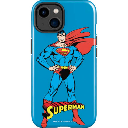 DC Comics Superman Classic Art Pose iPhone 14 Plus Impact Case