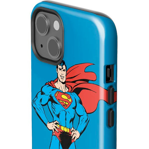 DC Comics Superman Classic Art Pose iPhone 15 Plus Impact Case