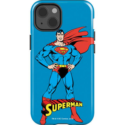 DC Comics Superman Classic Art Pose iPhone 15 Impact Case