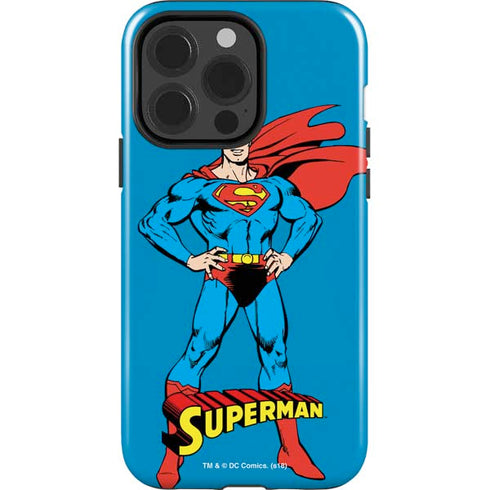 DC Comics Superman Classic Art Pose iPhone 14 Pro Impact Case