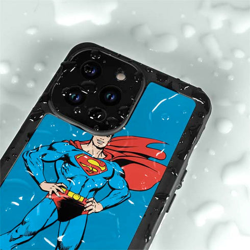 DC Comics Superman Classic Art Pose iPhone 14 Pro Max Waterproof Case