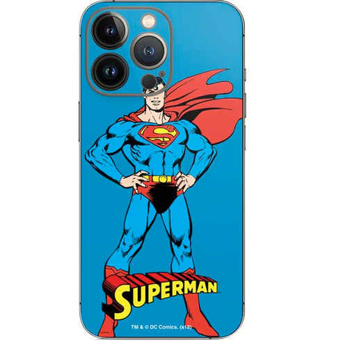 DC Comics Superman Classic Art Pose iPhone 14 Pro Skin