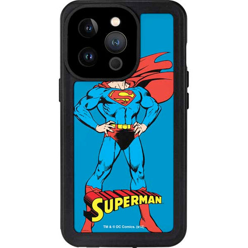 DC Comics Superman Classic Art Pose iPhone 14 Pro Waterproof Case