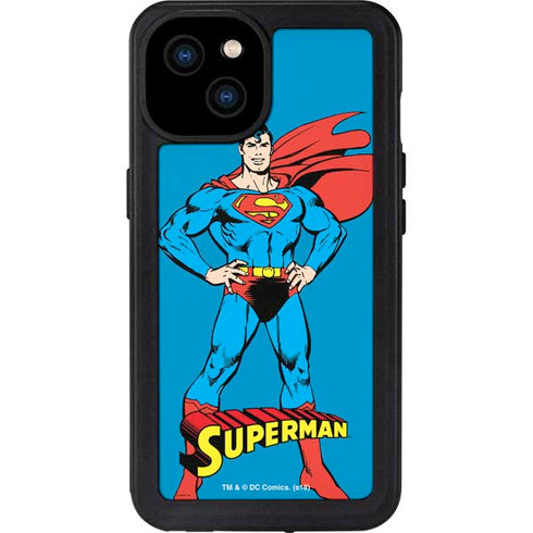 DC Comics Superman Classic Art Pose iPhone 15 Plus Waterproof Case