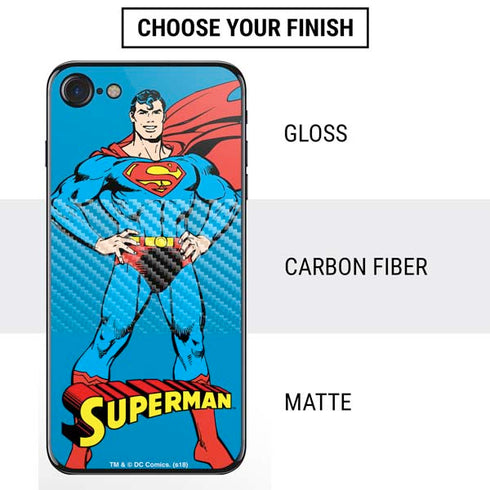 DC Comics Superman Classic Art Pose iPhone SE (2nd & 3rd Gen) Skin