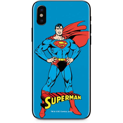 DC Comics Superman Classic Art Pose iPhone X Skin