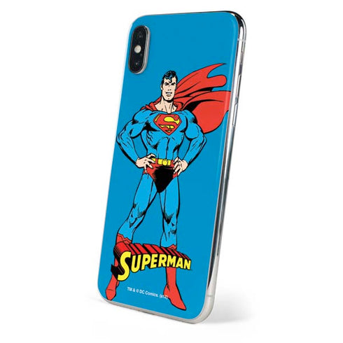 DC Comics Superman Classic Art Pose iPhone X Skin