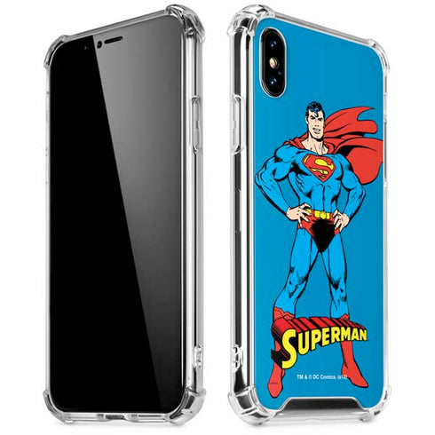 DC Comics Superman Classic Art Pose iPhone XS Max Clear Case