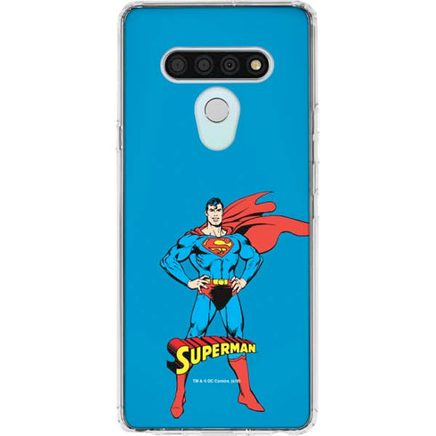 DC Comics Superman Classic Art Pose LG Stylo 6 Clear Case