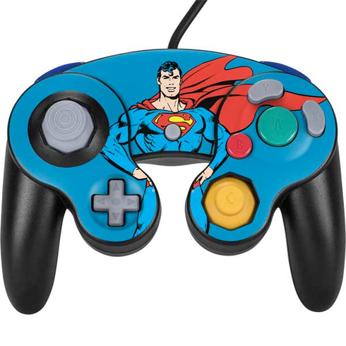 DC Comics Superman Classic Art Pose Nintendo GameCube Controller Skin