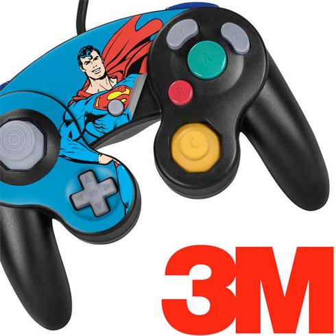 DC Comics Superman Classic Art Pose Nintendo GameCube Controller Skin