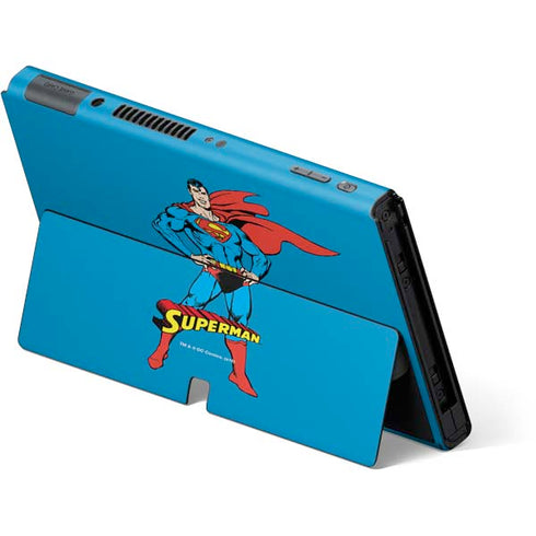 DC Comics Superman Classic Art Pose Nintendo Switch OLED (2021) Skin