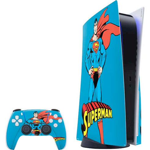 DC Comics Superman Classic Art Pose PS5 Bundle Skin
