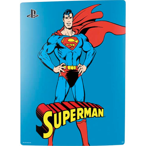 DC Comics Superman Classic Art Pose PS5 Console Skin