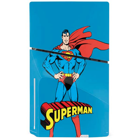 DC Comics Superman Classic Art Pose PS5 Slim Disk Bundle Skin