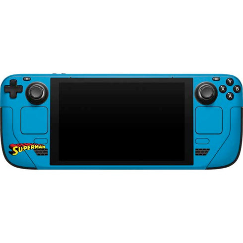 DC Comics Superman Classic Art Pose Steam Deck Handheld Gaming Computer Skin