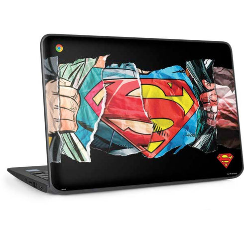 DC Comics Superman Shield HP Chromebook Skin