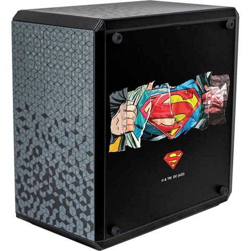 DC Comics Superman Shield Cooler Master MasterBox Q300L Mini Tower Skin
