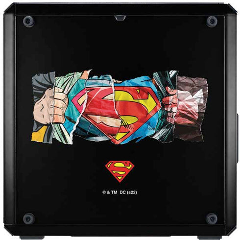 DC Comics Superman Shield Cooler Master MasterBox Q300L Mini Tower Skin