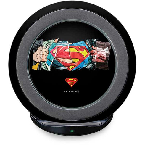 DC Comics Superman Shield Fast Charge Wireless Charging Stand Skin