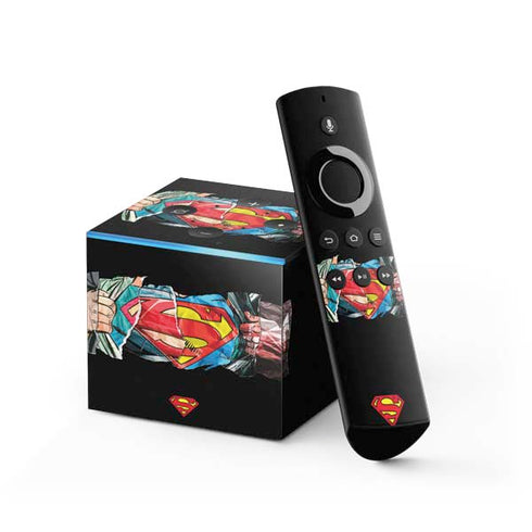 DC Comics Superman Shield Fire TV Cube Skin