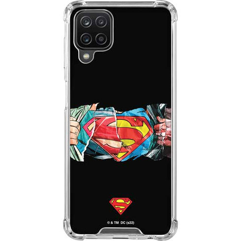 DC Comics Superman Shield Galaxy A12 Clear Case