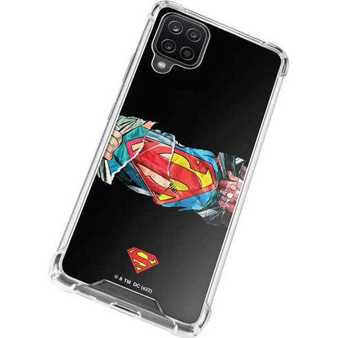 DC Comics Superman Shield Galaxy A12 Clear Case