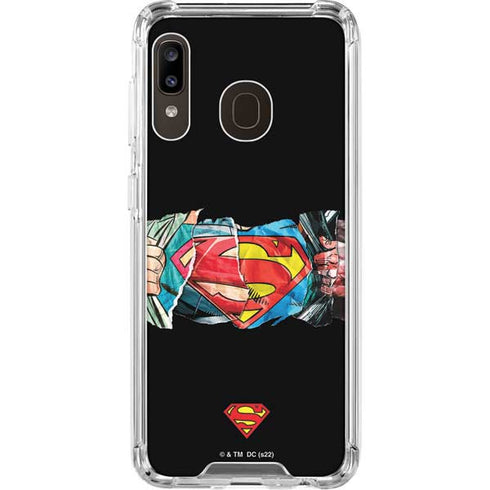 DC Comics Superman Shield Galaxy A30 Clear Case