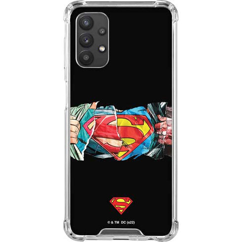 DC Comics Superman Shield Galaxy A32 5G Clear Case
