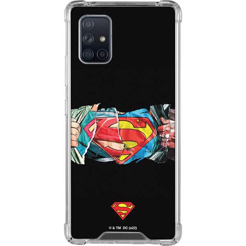 DC Comics Superman Shield Galaxy A71 5G Clear Case