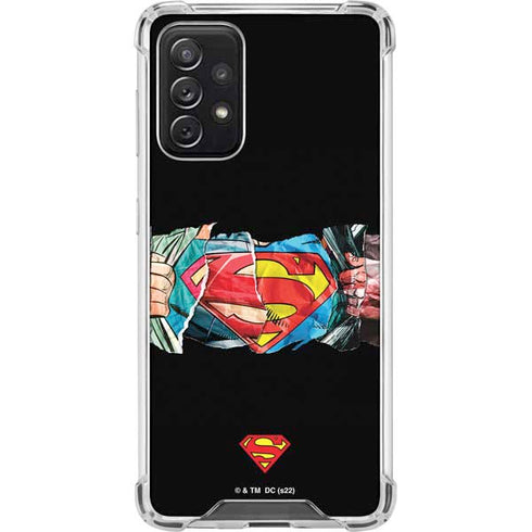 DC Comics Superman Shield Galaxy A72 5G Clear Case