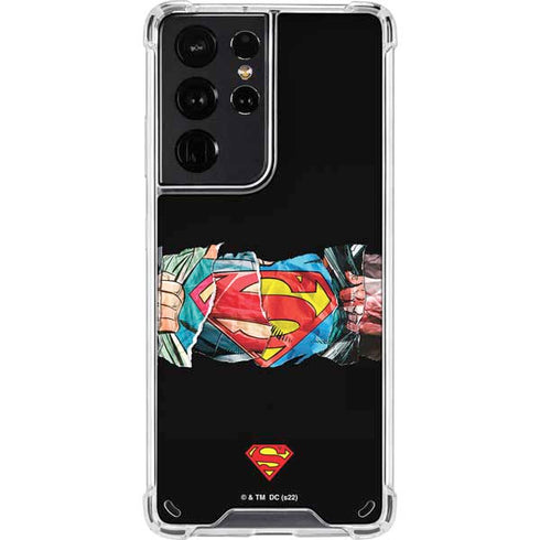 DC Comics Superman Shield Galaxy S21 Ultra 5G Clear Case