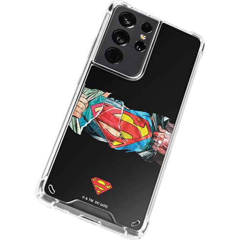 DC Comics Superman Shield Galaxy S21 Ultra 5G Clear Case