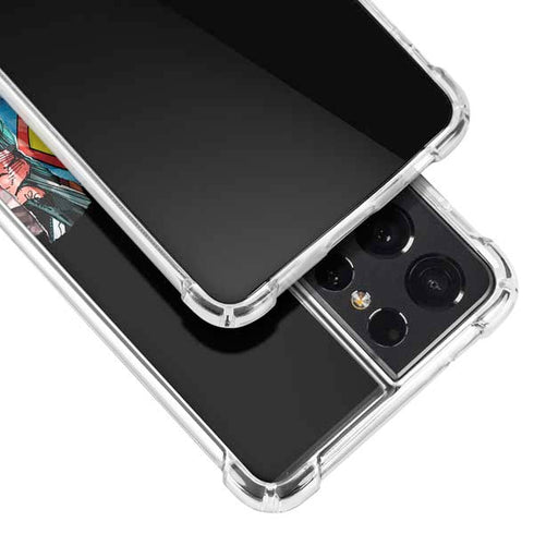 DC Comics Superman Shield Galaxy S21 Ultra 5G Clear Case