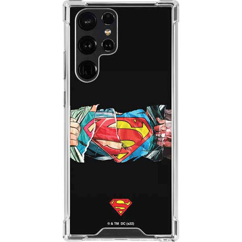 DC Comics Superman Shield Galaxy S22 Ultra Clear Case