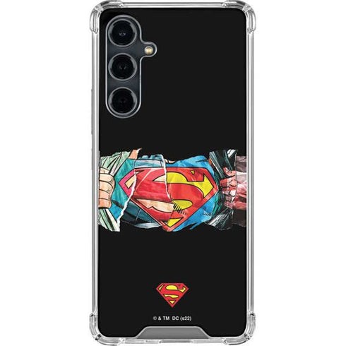 DC Comics Superman Shield Galaxy S23 FE Clear Case