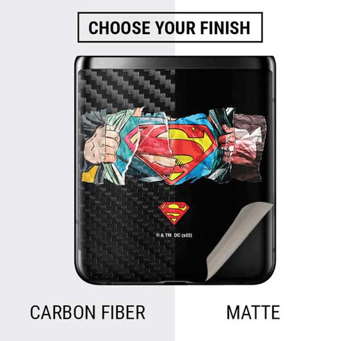 DC Comics Superman Shield Galaxy Z Flip Skin