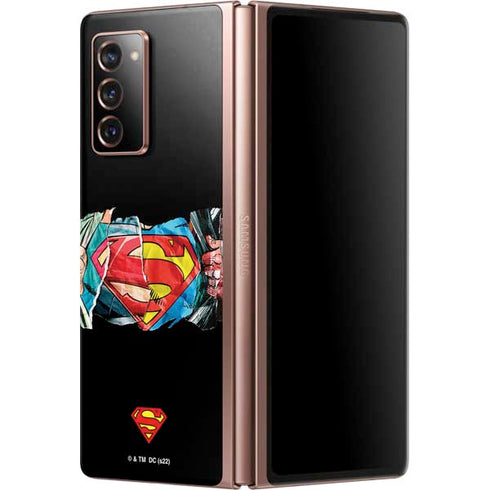 DC Comics Superman Shield Galaxy Z Fold2 5G Skin