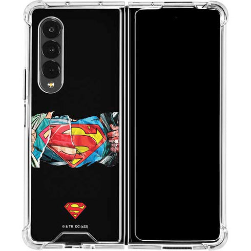 DC Comics Superman Shield Galaxy Z Fold4 5G Clear Case