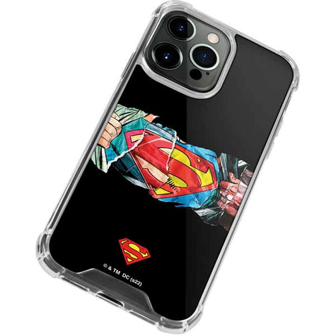 DC Comics Superman Shield iPhone 15 Pro Clear Case