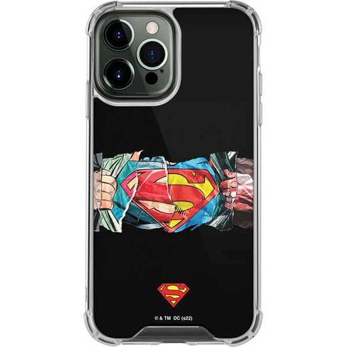 DC Comics Superman Shield iPhone 15 Pro Max Clear Case