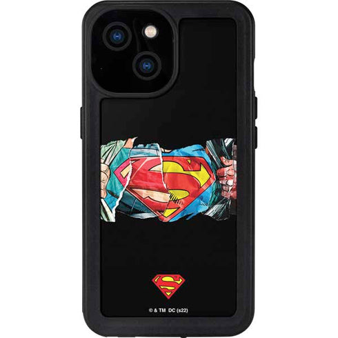 DC Comics Superman Shield iPhone 15 Waterproof Case