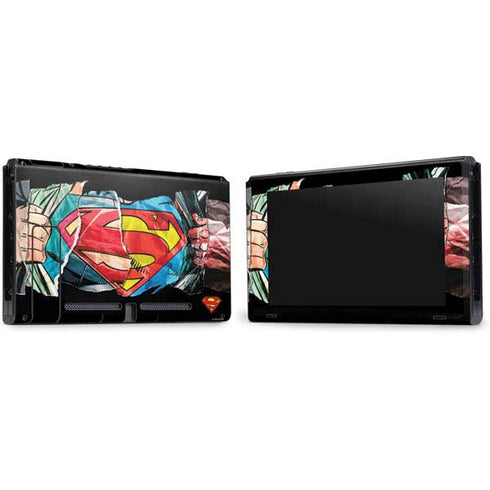 DC Comics Superman Shield Nintendo Switch Bundle Skin
