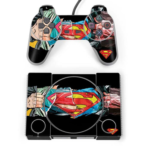 DC Comics Superman Shield PlayStation Classic Bundle Skin