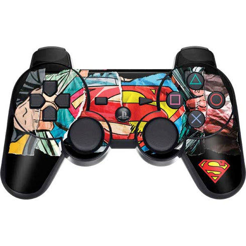 DC Comics Superman Shield PS3 Dual Shock wireless controller Skin