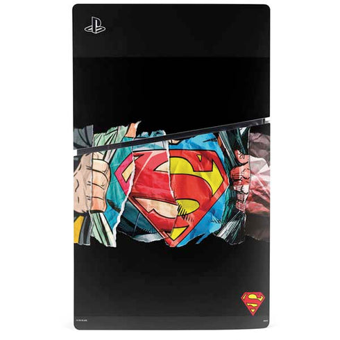 DC Comics Superman Shield PS5 Slim Digital Edition Bundle Skin